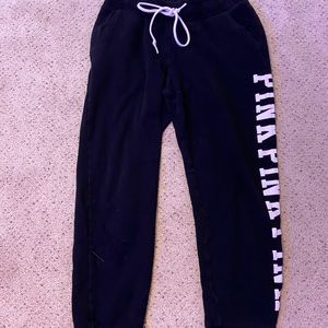 Victoria Secret’s PINK black women’s joggers